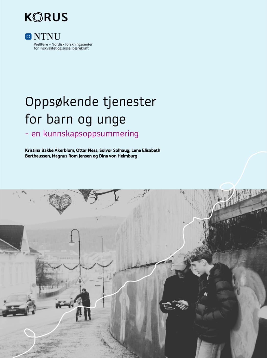 Forside til rapport om oppsøkende tjenester for barn og unge