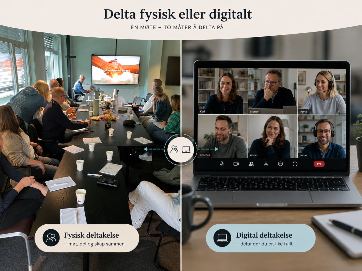 Deltakere på et tverrsektorielt møte