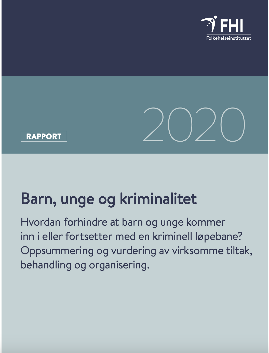 Barn, unge og kriminalitet